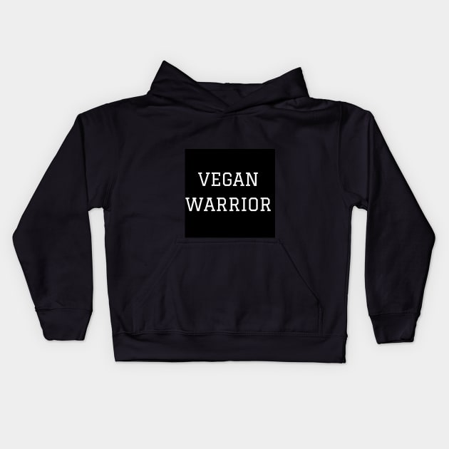 Vegan Warrior Kids Hoodie by marianas